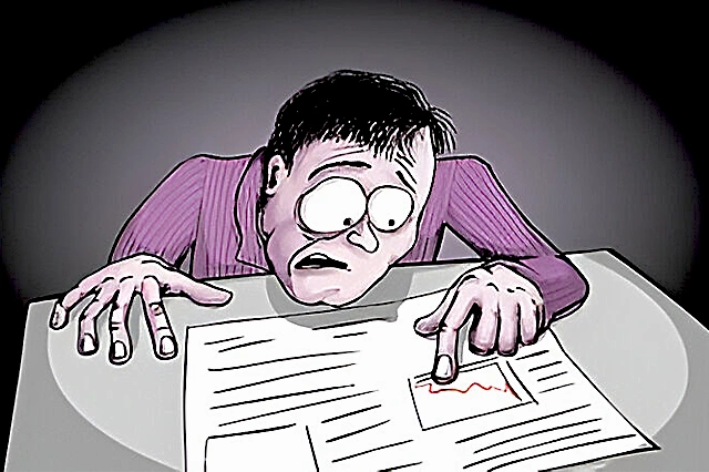 cartoon image of a man trying hard to read under a low table lamp light